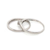 9CT WHITE GOLD WRAP AROUND STYLE BRIDAL SET VALUED @ $1499