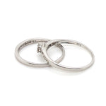 9CT WHITE GOLD WRAP AROUND STYLE BRIDAL SET VALUED @ $1499