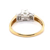 14CT YELLOW & WHITE GOLD THICKENED TOP STYLE DIAMOND DRESS RING VALUED @ $4499