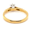 18CT YELLOW & WHITE GOLD POINTED SHOULDER DIAMOND DRESS RING VALUE @ $2099
