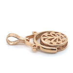 9CT ROSE GOLD FILIGREE SPINNER PENDANT