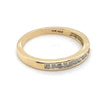 10CT YELLOW GOLD CHANNEL SET DIAMOND DRESS RING