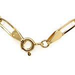 18CT YELLOW GOLD 45CM PAPER LINK CHAIN