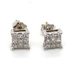 10CT WHITE GOLD DIAMOND STUDS VALUED @ $1599