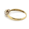 9CT YELLOW GOLD DIAMONDS ILLUSION SET IN THE RAISED TRILOGY SETTING DRESS RING