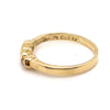 18CT YELLOW GOLD BEZEL SET DIAMOND DRESS RING VALUED @ $1699