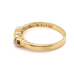 18CT YELLOW GOLD BEZEL SET DIAMOND DRESS RING VALUED @ $1699