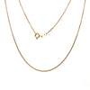 9CT YELLOW GOLD 46CM FINE CURB LINK CHAIN