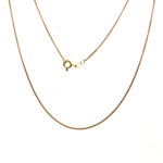 9CT YELLOW GOLD 46CM FINE CURB LINK CHAIN