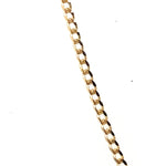 9CT YELLOW GOLD 50CM CURB LINK CHAIN