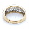 10CT YELLOW GOLD CUBIC ZIRCONIAS SET IN THICKENED TOP DRESS RING