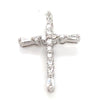 18CT WHITE GOLD DIAMOND CROSS PENDANT VALUED @ $1899