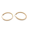 14CT YELLOW GOLD ROUND HOOP EARRINGS TW 1.2g
