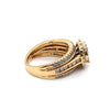 14CT YELLOW GOLD DIAMOND DRESS RING VALUED @ $3799