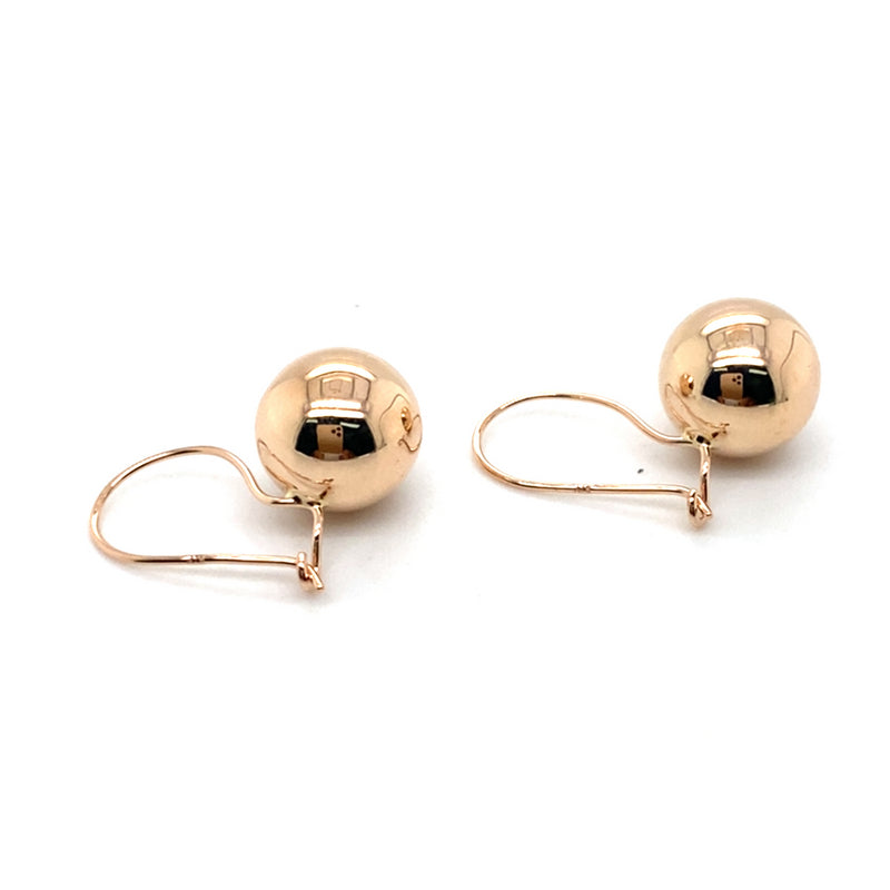 9CT ROSE GOLD EURO STYLE EARRING