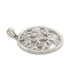 9CT WHITE GOLD DIAMONDS SET IN TREE OF LIFE PENDANT