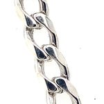 59CM SILVER SOLID CURB LINK CHAIN