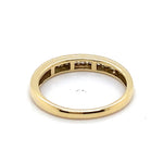 9CT YELLOW GOLD CHANNEL SET DIAMOND DRESS RING