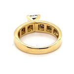 18CT YELLOW & WHITE GOLD DIAMOND DRESS RING VALUED @ $4099