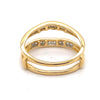 18CT YELLOW GOLD SPLIT INSERT STYLE DIAMOND DRESS RING VALUED @ $2999