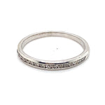 18CT WHITE GOLD CHANNEL SET DIAMOND DRESS RING VALUED @ $1699