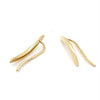 10CT YELLOW GOLD DROP BAR WITH SHEPHERD HOOK EARRINGS