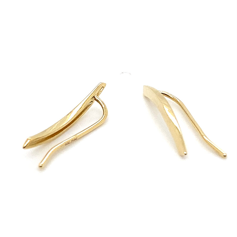 10CT YELLOW GOLD DROP BAR WITH SHEPHERD HOOK EARRINGS