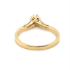 18CT YELLOW GOLD FORMED UP STYLE DIAMOND DRESS RING VALUED @ $1899