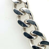 46CM SILVER SOLID CURB LINK CHAIN