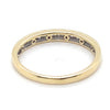 9CT YELLOW GOLD CHANNEL SET DIAMOND DRESS RING