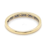 9CT YELLOW GOLD CHANNEL SET DIAMOND DRESS RING