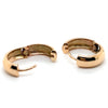 9CT ROSE GOLD ROUND HUGGIE STYLE EARRINGS
