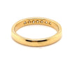 18CT YELLOW GOLD CHANNEL SET DIAMOND DRESS RING VALUED @ $1599