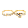 18ct YELLOW GOLD DIAMOND BRIDAL SET TDW: 1.5ct VAL: $6499