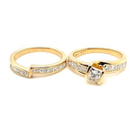 18ct YELLOW GOLD DIAMOND BRIDAL SET TDW: 1.5ct VAL: $6499