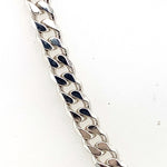 56CM SILVER SOLID CURB LINK CHAIN
