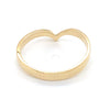 18CT YELLOW GOLD V SHAPED DRESS RING