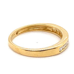 18CT YELLOW GOLD CHANNEL SET DIAMOND DRESS RING VALUED @ $1899