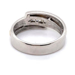 14CT YELLOW & WHITE GOLD CROSS OVER PATTERN DIAMOND DRESS RING VALUED @ $4199