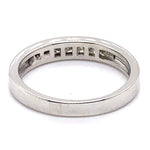 18CT WHITE GOLD CHANNEL SET DIAMOND DRESS RING VALUED @ $3699