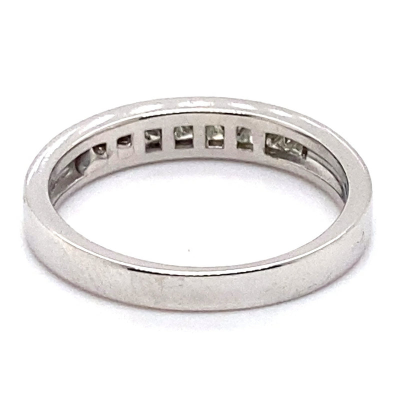 18CT WHITE GOLD CHANNEL SET DIAMOND DRESS RING VALUED @ $3699
