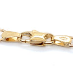 9CT YELLOW GOLD 18CM CURB LINK BRACELET