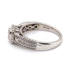 10CT WHITE GOLD FLOW UP STYLE DIAMOND DRESS RING VALUED @ $2599