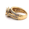 14CT YELLOW GOLD DIAMOND DRESS RING VALUED @ $3799