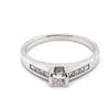 18CT WHITE GOLD THICKENED TOP STYLE DIAMOND DRESS RING VALUED @ $3699