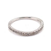 18CT WHITE GOLD FITTED THICKENED TOP STYLE DRESS RING VALUED @ $1799