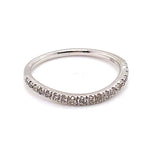18CT WHITE GOLD FITTED THICKENED TOP STYLE DRESS RING VALUED @ $1799
