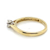 9CT YELLOW & WHITE GOLD DIAMOND DRESS RING