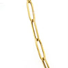 18CT YELLOW GOLD 45CM PAPER LINK CHAIN