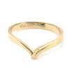 18CT YELLOW GOLD V SHAPED DRESS RING